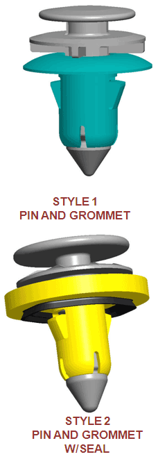 Pin and Grommet Fasteners
